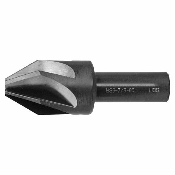 1 120Deg 6Flute HSS Countersink, Stm, Mfr#: 121336